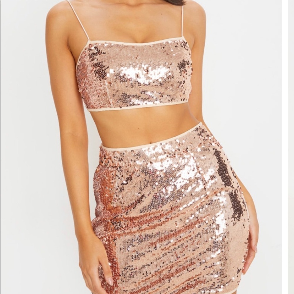 Rose Gold Sequin Set PLT